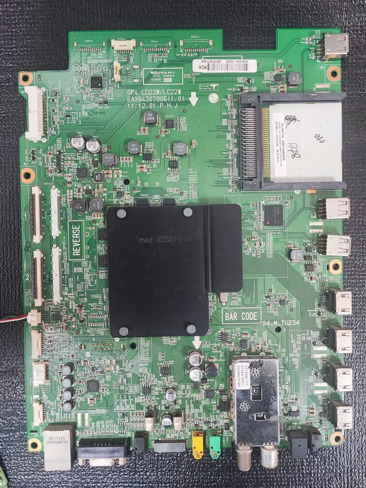 EAX64307906(1.0) EAX64307906(1.0), LG ANAKART, EBT61977402, EBR74482906 - Görsel 1