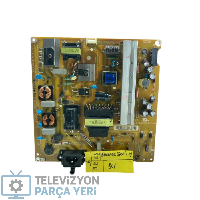 EAX65423701 (1.9), LG 42LB620V, 42LB652V, 42LB582V Power Board EAY63071901 Besleme Kartı LC420DUH-FGA2 - Görsel 1