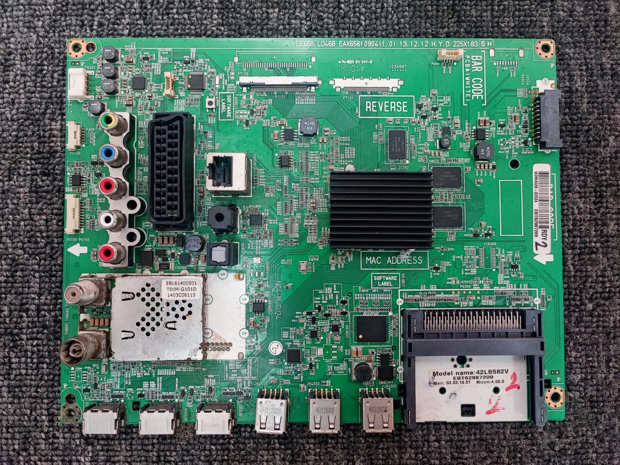 EAX65610904 , LG ANAKART , EBT62987209 , 42LB582V - Görsel 1