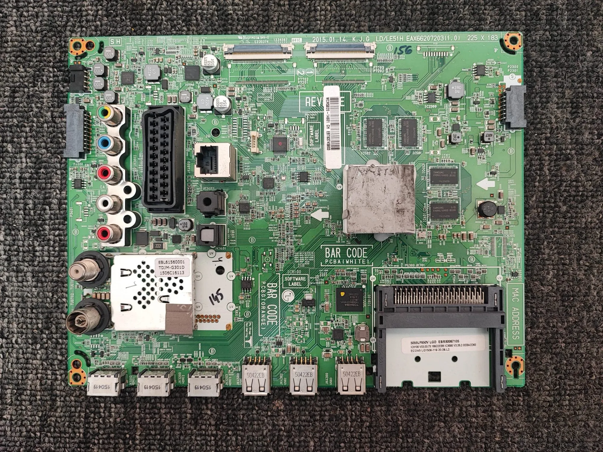 EAX66207203 , LG ANAKART , EBT63745803 , EBR80067105 , 55LF650V - Görsel 1